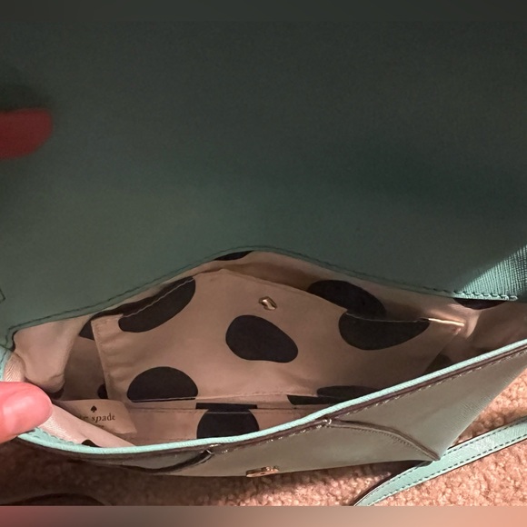 Kate Spade New York Blue Leather Envelope Crossbody Bag - Picture 3 of 3